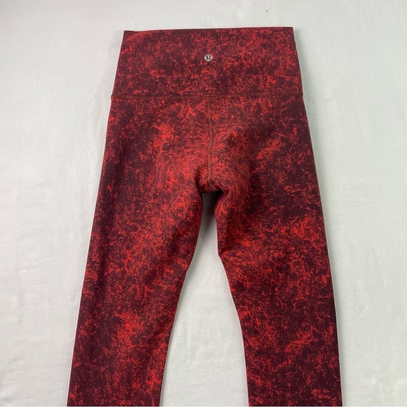 Lululemon Athletica Women's Wunder Train High Rise Crop 23” in Autumn Red size 4 - Picture 7 of 8